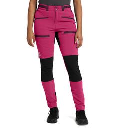 Rückansicht von Haglöfs Rugged Slim Pant Trekkinghose Damen Deep Pink/True Black