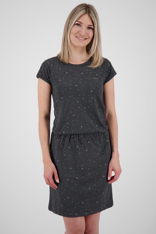 Rückansicht von ALIFE AND KICKIN ShannaAK B Kurzarmkleid Damen moonless melange