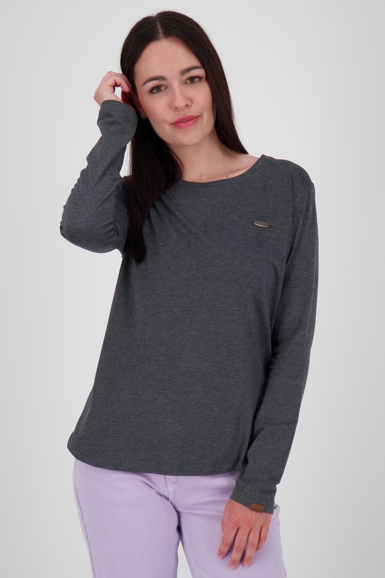 ALIFE AND KICKIN ALIFE AND KICKIN LeaAK A Langarmshirt Damen - moonless melange - 0 | SportScheck