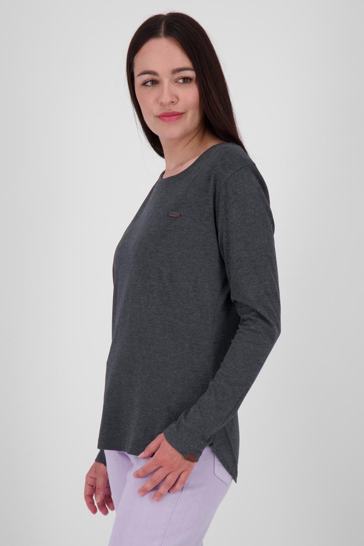 ALIFE AND KICKIN ALIFE AND KICKIN LeaAK A Langarmshirt Damen - moonless melange - 1 | SportScheck