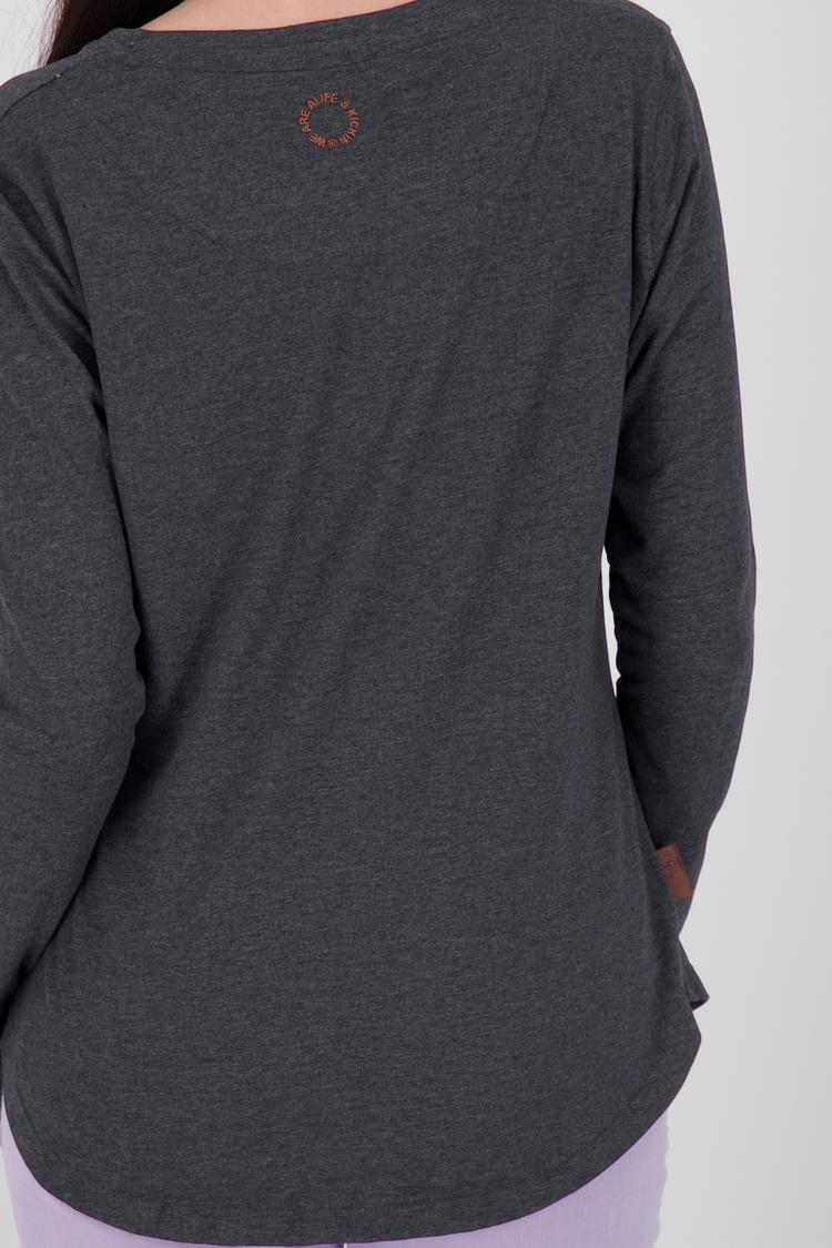 ALIFE AND KICKIN ALIFE AND KICKIN LeaAK A Langarmshirt Damen - moonless melange - 3 | SportScheck