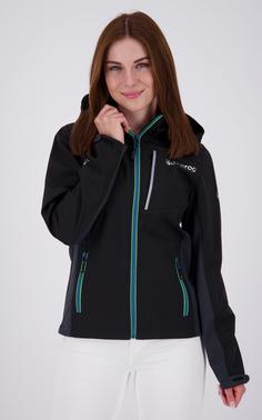 Rückansicht von DEPROC active NUNAVUT Softshelljacke Damen black