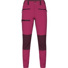 Haglöfs Mid Slim Pant Trekkinghose Damen Deep Pink/Aubergine