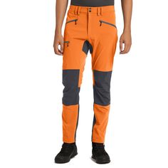 Rückansicht von Haglöfs Mid Slim Pant Trekkinghose Herren Flame Orange/Magnetite