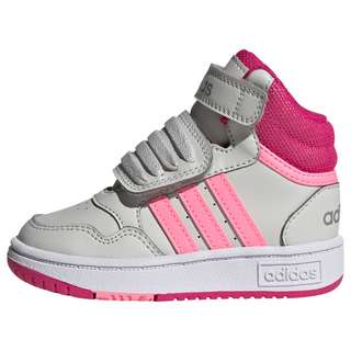 adidas Hoops Mid Schuh Sneaker Kinder Grey One / Team Real Magenta / Beam Pink