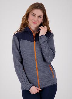 Rückansicht von DEPROC active ELM Strickfleece Damen navy