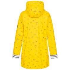 Rückansicht von ANKERGLUT ANKERGLUTBUCHT Regenjacke Damen yellow