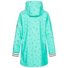 Rückansicht von ANKERGLUT ANKERGLUTBUCHT Regenjacke Damen turquoise