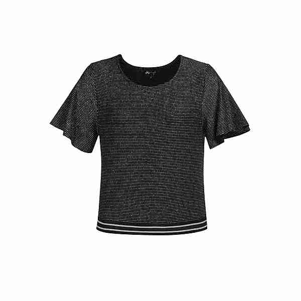 MYMO T-Shirt Damen Schwarz Silber