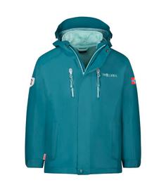 Trollkids Lofoten Doppeljacke Kinder Blaugrün/Wasserblau