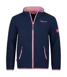 Trollkids Oppdal XT Fleecejacke Kinder Marineblau/Violett