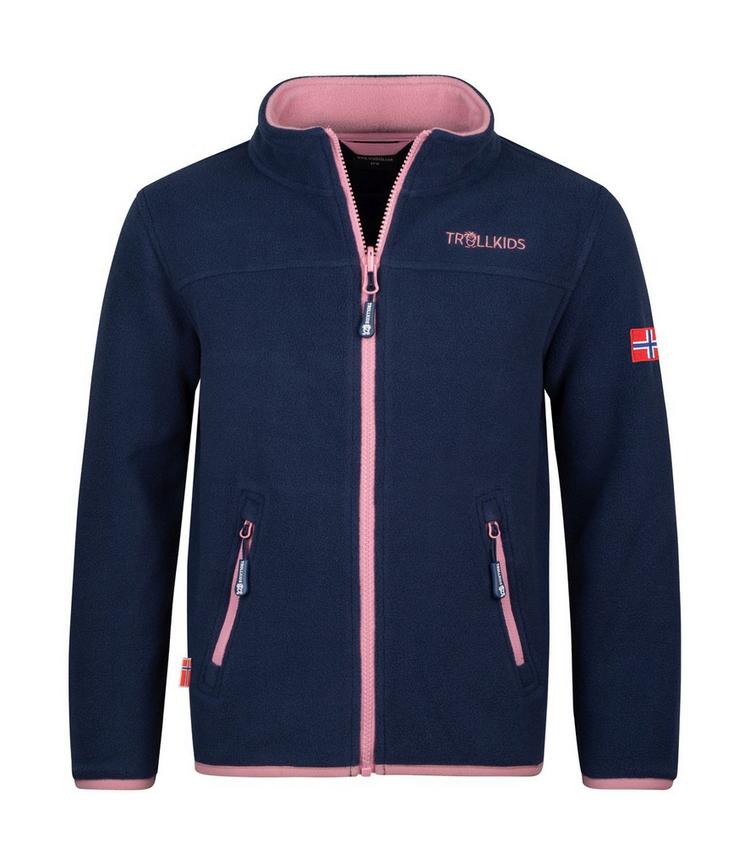 Trollkids Trollkids Oppdal XT Fleecejacke M&auml;dchen - Marineblau/Violett - 0 | SportScheck