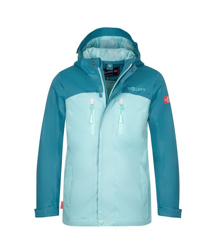 Trollkids Trollkids Nusfjord Regenjacke Kinder - Blaugr&uuml;n/Wasserblau - 0 | SportScheck