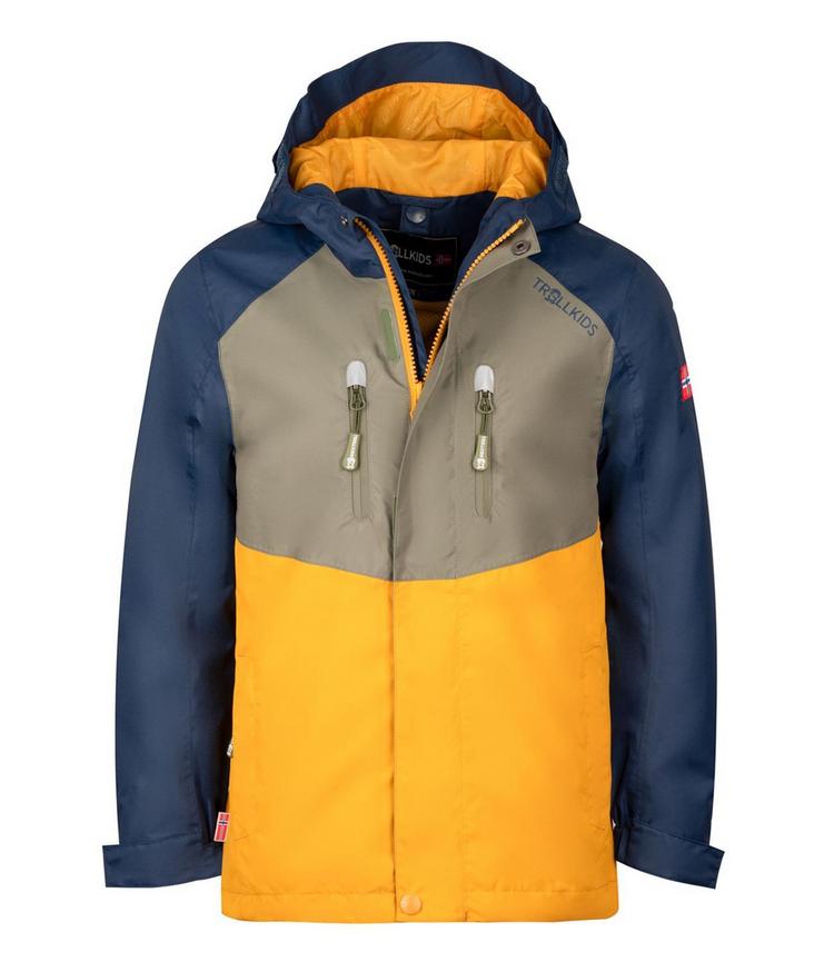 Trollkids Trollkids Bryggen Doppeljacke Kinder - Moosgr&uuml;n/Goldgelb/Blau - 0 | SportScheck