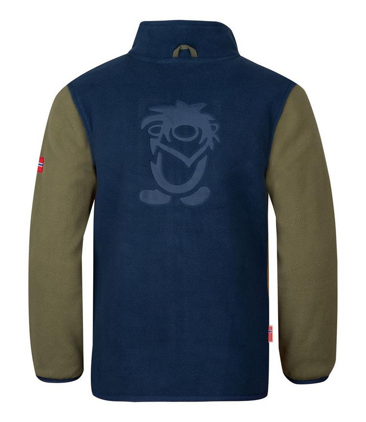 Trollkids Trollkids Oppdal XT Fleecejacke Kinder - Moosgr&uuml;n/Goldgelb/Blau - 0 | SportScheck