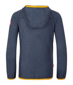 Rückansicht von Trollkids Sandefjord Fleecejacke Kinder Mystisches Blau/Goldgelb