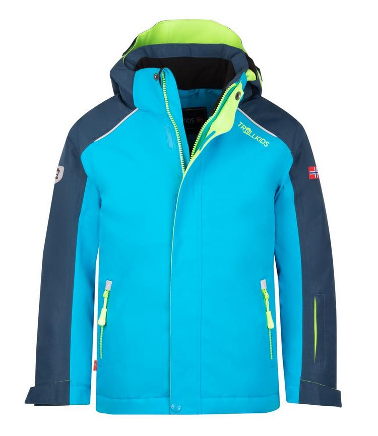 Trollkids Trollkids Holmenkollen PRO Winterjacke Kinder - Nachtblau/Vivid-Blau/Limegr&uuml;n - 0 | SportScheck