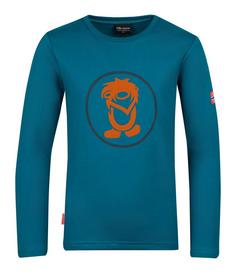 Trollkids Troll Longshirt Kinder Dunkelblau/Zimt