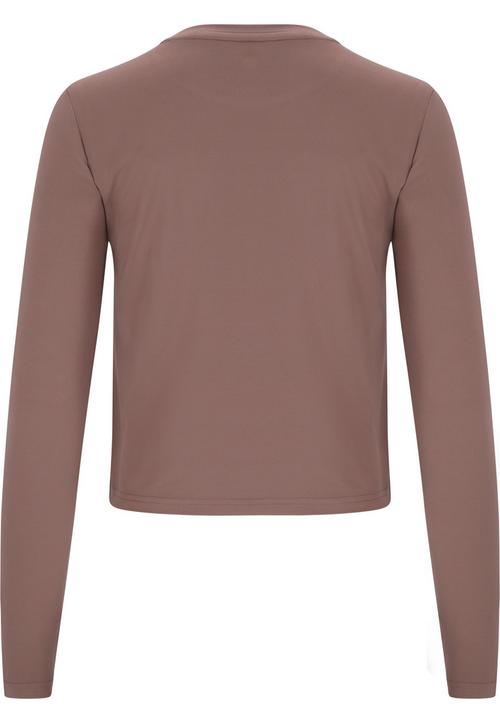 Rückansicht von Athlecia Kirillov Langarmshirt Damen 5067 Deep Taupe