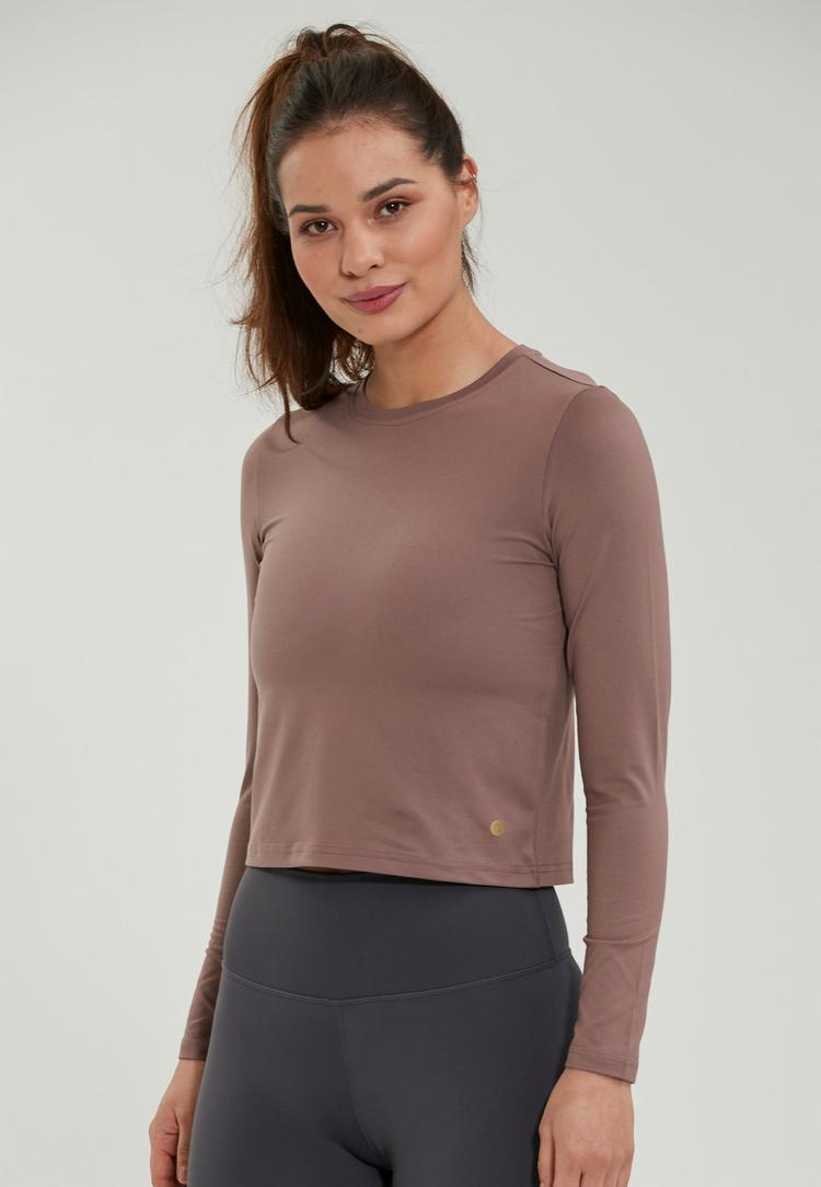 Athlecia Athlecia Kirillov Langarmshirt Damen - 5067 Deep Taupe - 2 | SportScheck