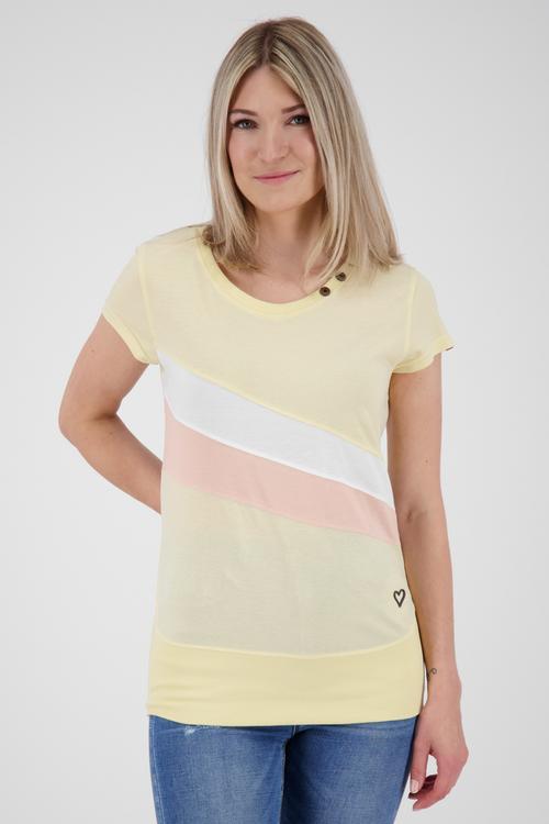 Rückansicht von ALIFE AND KICKIN CleaAK A T-Shirt Damen creme melange