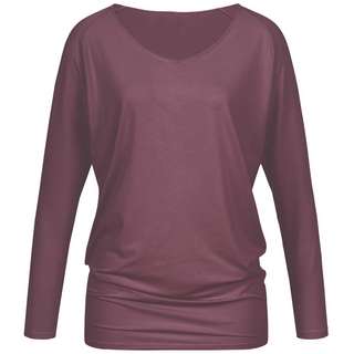 Vervola Sleevy Basic Yoga Shirt Langarmshirt Damen eggplant
