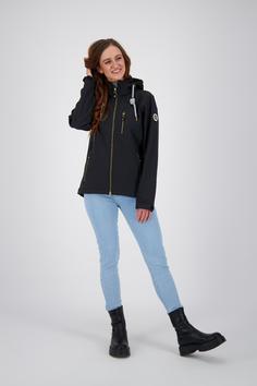 Rückansicht von ANKERGLUT ANKERGLUTFREUDE Softshelljacke Damen schwarz