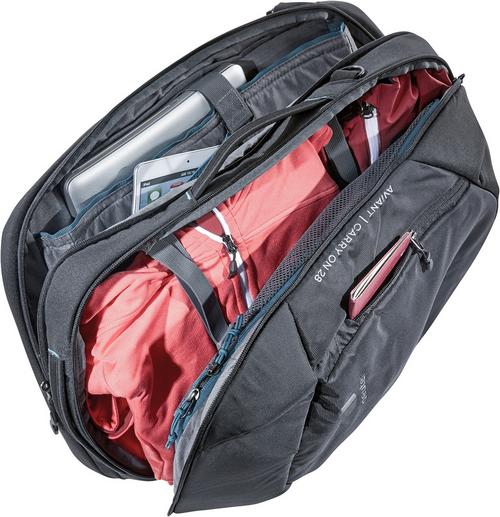 Rückansicht von Deuter AViANT Carry On 28 Reiserucksack Herren black