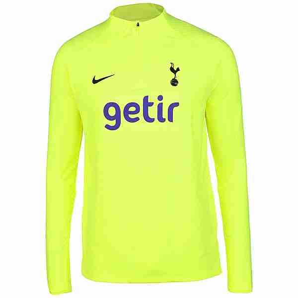 Nike Tottenham Hotspur Strike Funktionssweatshirt Herren neongelb / schwarz