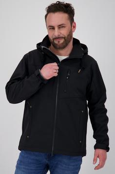 Rückansicht von ANKERGLUT ANKERGLUTHEIMAT Softshelljacke Herren black