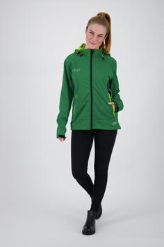 Rückansicht von DEPROC active Downton Peak WOMEN Softshelljacke Damen grün