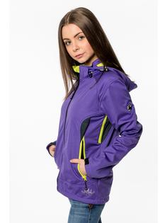 Rückansicht von DEPROC active Downton Peak WOMEN Softshelljacke Damen lilac