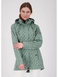 Rückansicht von DEPROC active ANKERGLUTSCHEIN Softshelljacke Damen slate