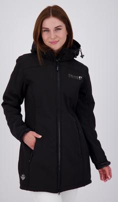 Rückansicht von DEPROC active KEELE PEAK Softshelljacke Damen schwarz