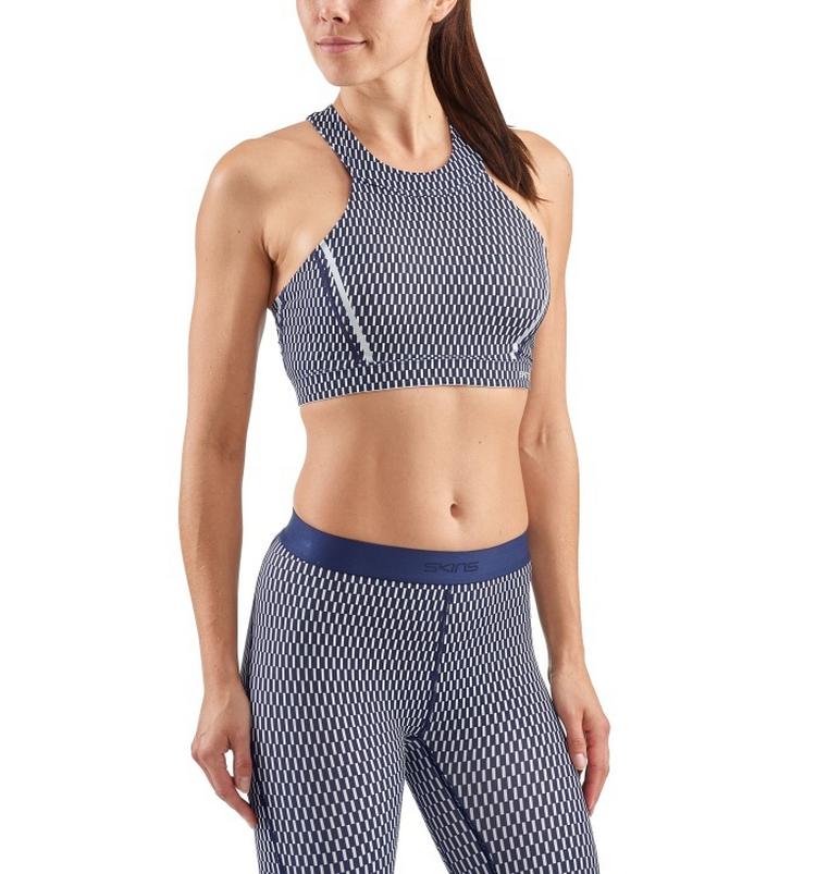 Skins Skins Speed BH Damen - Textured Square Navy/White - 2 | SportScheck