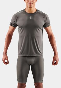 Rückansicht von Skins S3 Funktionsshirt Herren charcoal