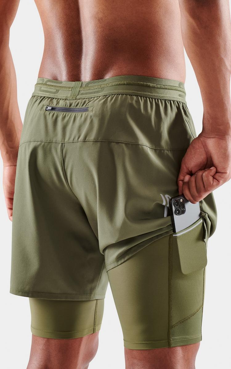 Skins Skins S3 Superpose Tights Herren - khaki - 3 | SportScheck