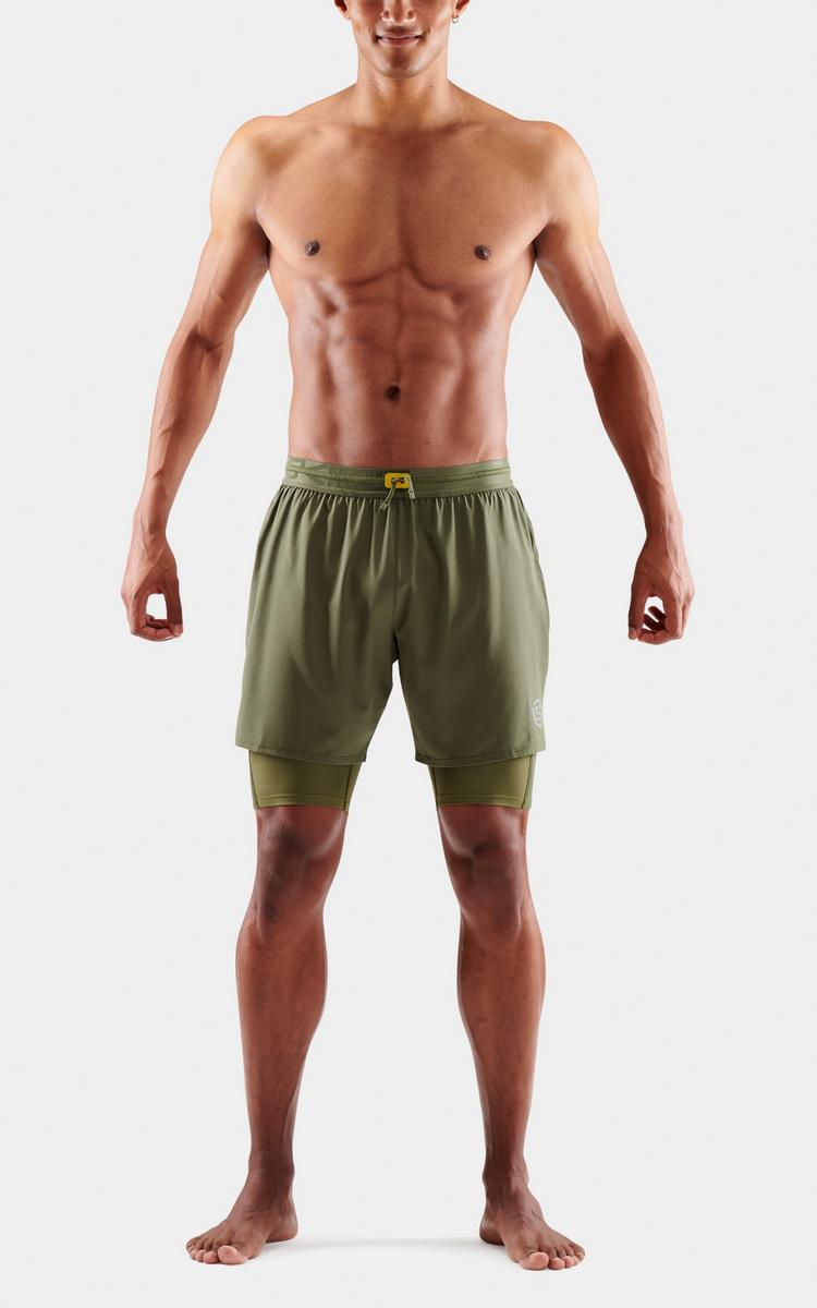 Skins Skins S3 Superpose Tights Herren - khaki - 5 | SportScheck