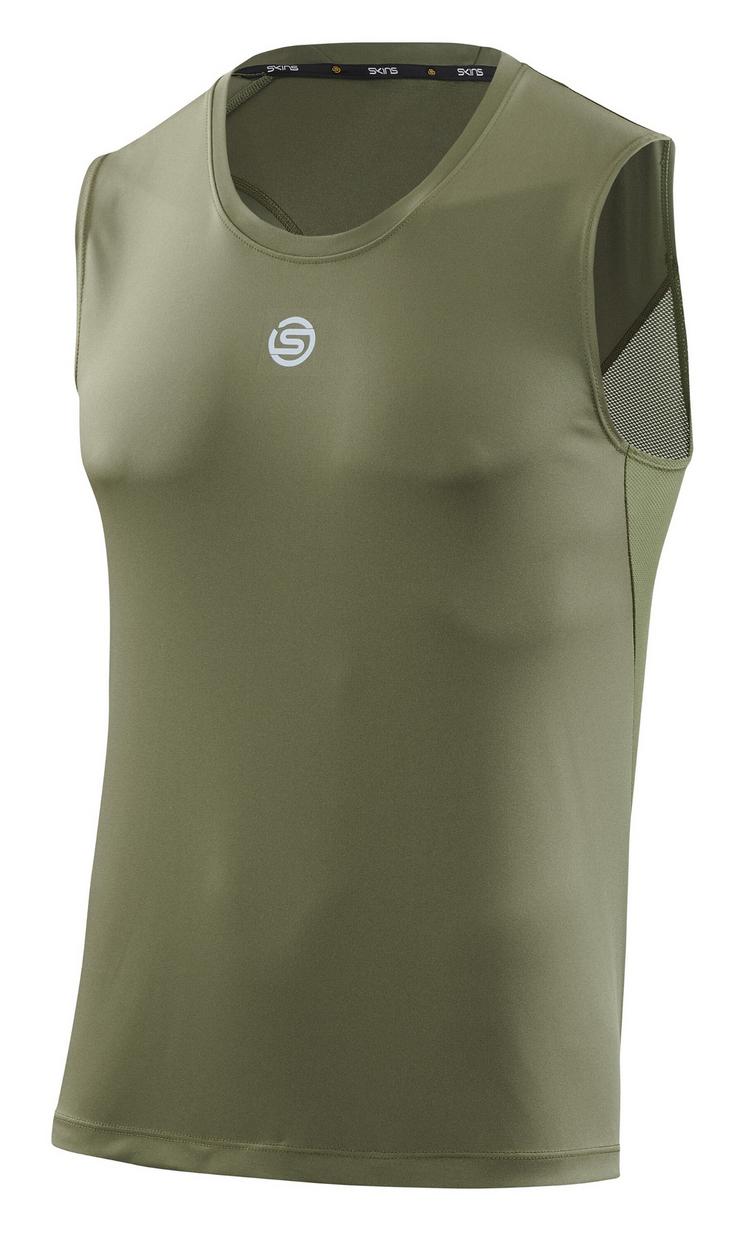 Skins Skins S3 Tank Top Funktionsshirt Herren - khaki - 0 | SportScheck