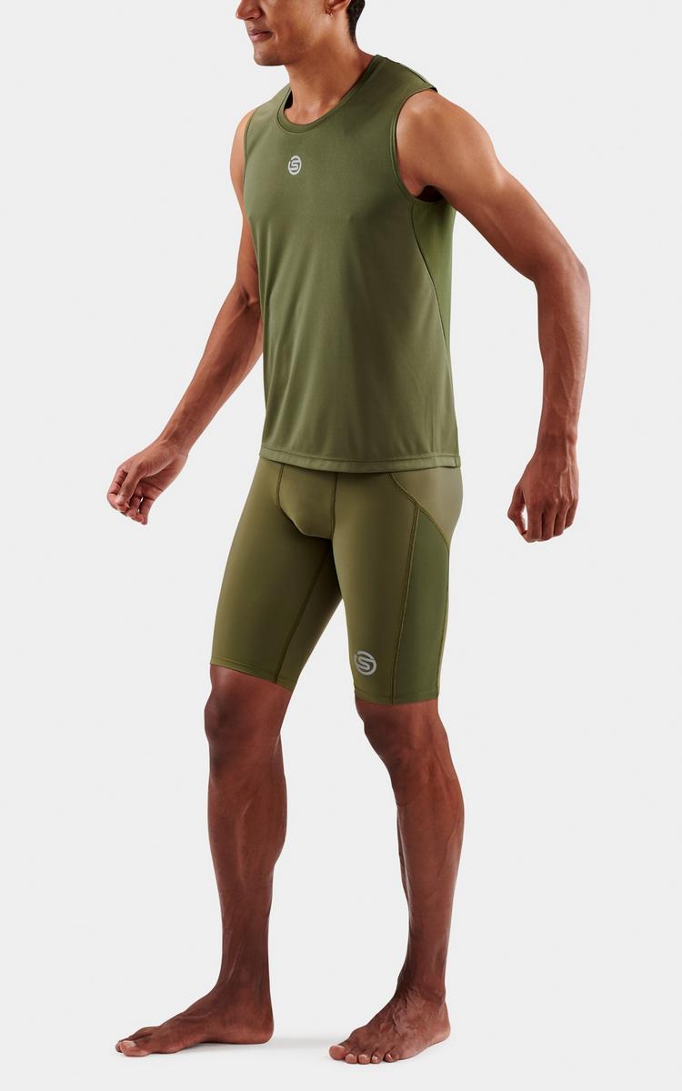 Skins Skins S3 Tank Top Funktionsshirt Herren - khaki - 2 | SportScheck