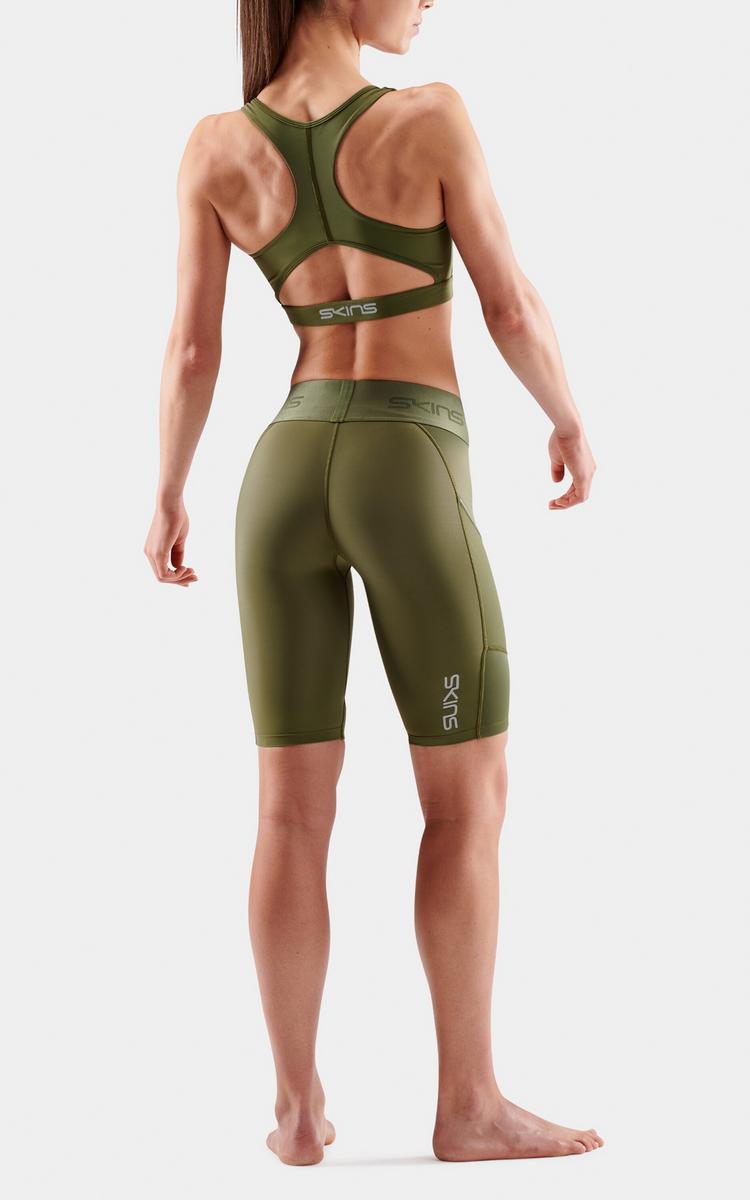 Skins Skins S3 Half tights Tights Damen - khaki - 6 | SportScheck