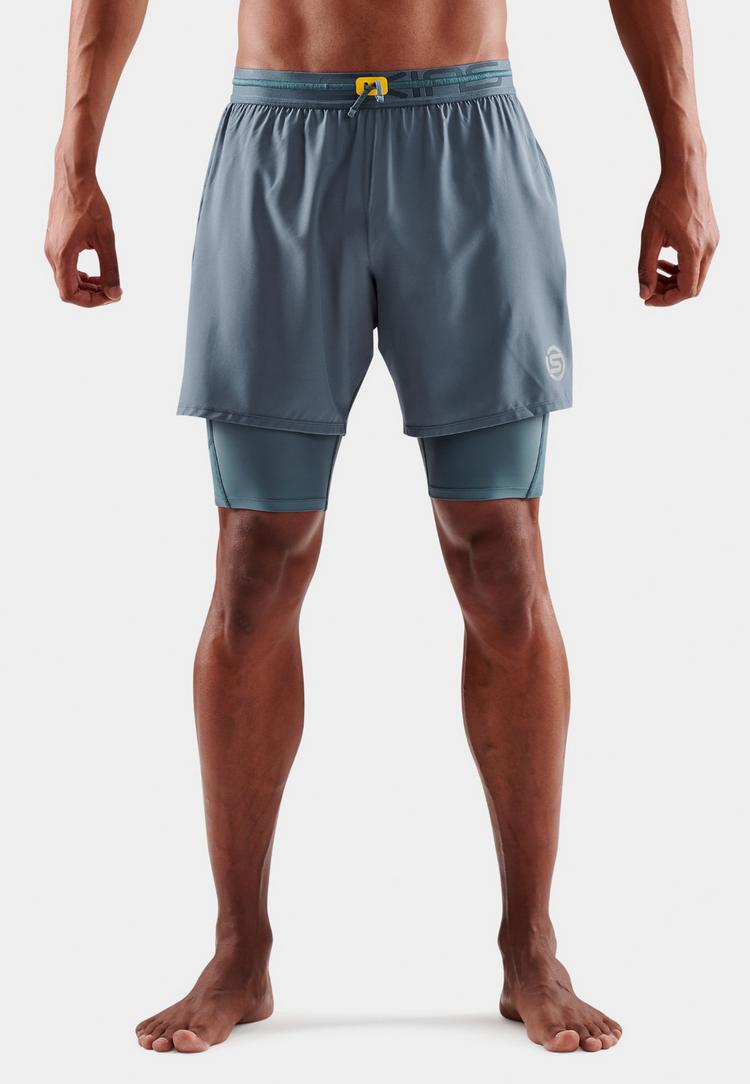 Skins Skins S3 Superpose Tights Herren - blue grey - 0 | SportScheck