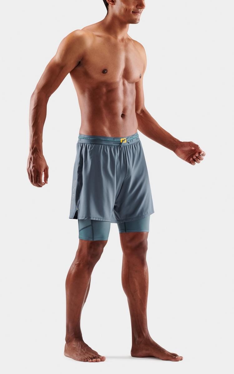 Skins Skins S3 Superpose Tights Herren - blue grey - 1 | SportScheck