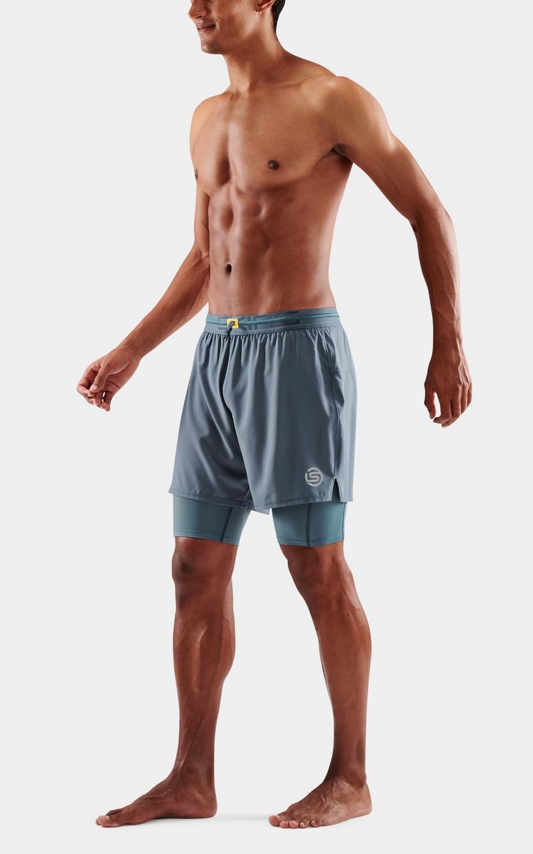 Skins Skins S3 Superpose Tights Herren - blue grey - 2 | SportScheck