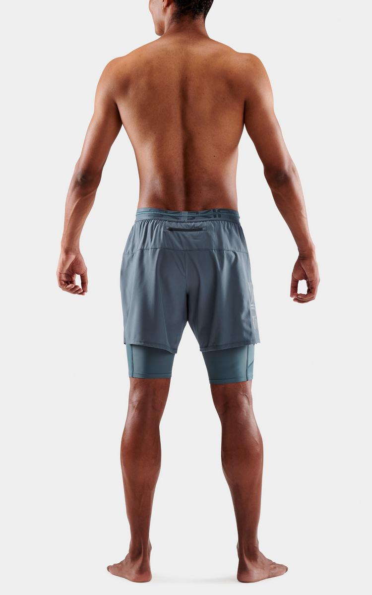 Skins Skins S3 Superpose Tights Herren - blue grey - 6 | SportScheck