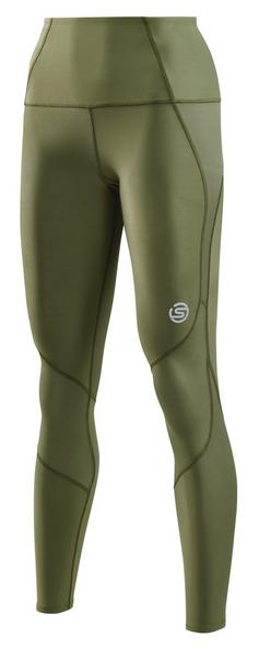 Skins S3 Skyscraper Tights Damen khaki angle