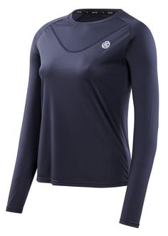 Skins S3 Long Sleeve Top Funktionsshirt Damen navy blue