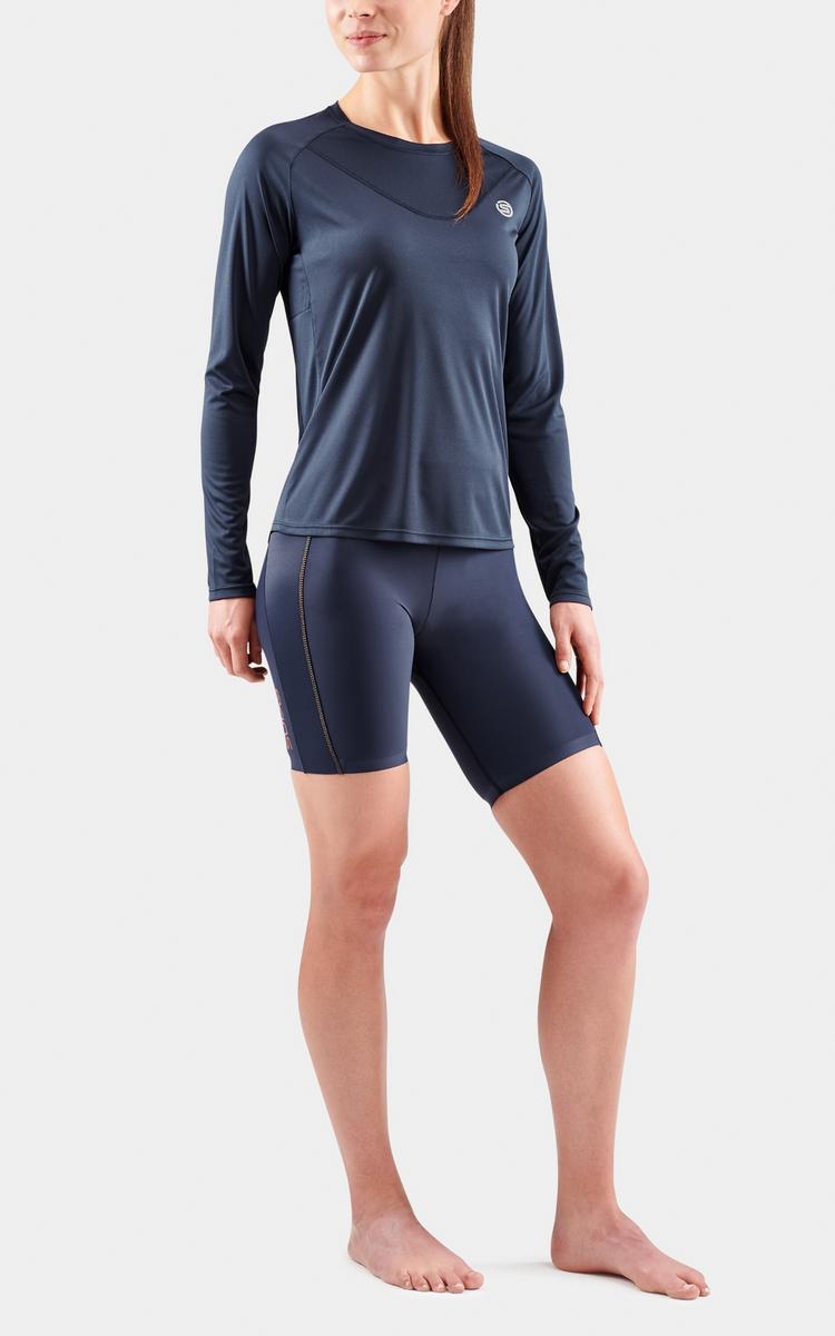 Skins Skins S3 Long Sleeve Top Funktionsshirt Damen - navy blue - 1 | SportScheck