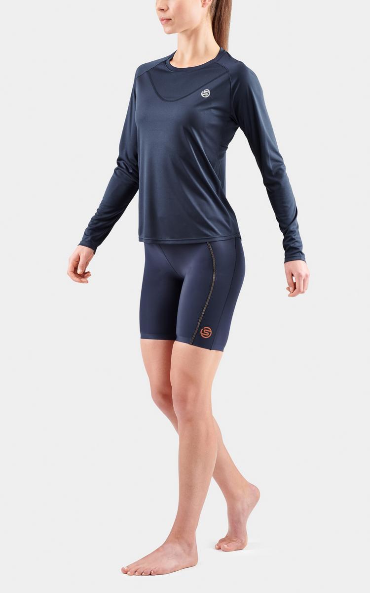 Skins Skins S3 Long Sleeve Top Funktionsshirt Damen - navy blue - 2 | SportScheck