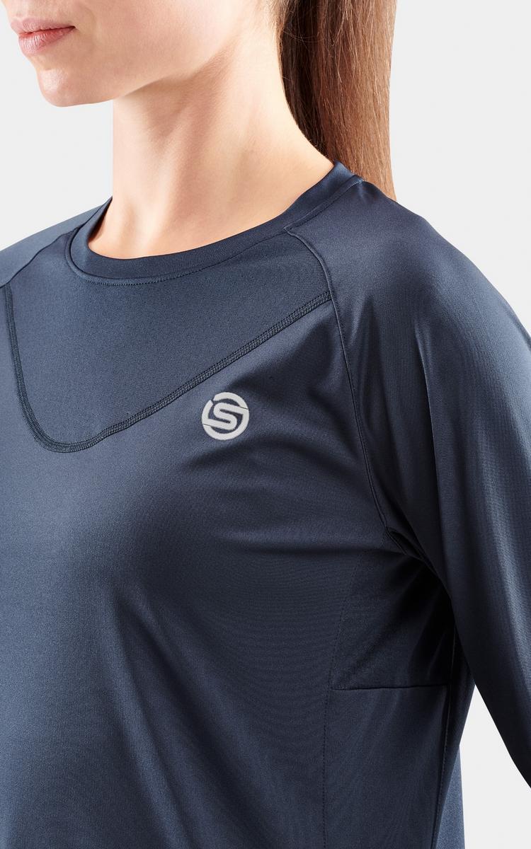 Skins Skins S3 Long Sleeve Top Funktionsshirt Damen - navy blue - 4 | SportScheck